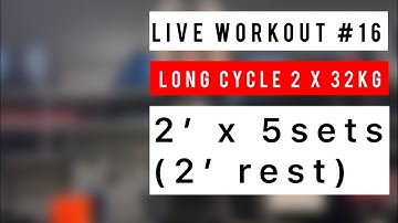 Kettlebell Sport LONG CYCLE | 2x32kg | 2’ x 5sets (2’ rest)