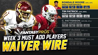 Week 3 Waiver Wire Pickups | Must Have Players to Add to Your Roster (2021 Fantasy Football)