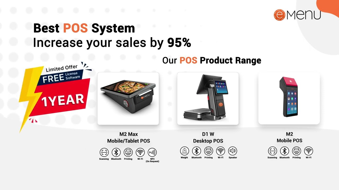 Best POS System | Increase Your Restaurant Sales with OnlineEMenu!