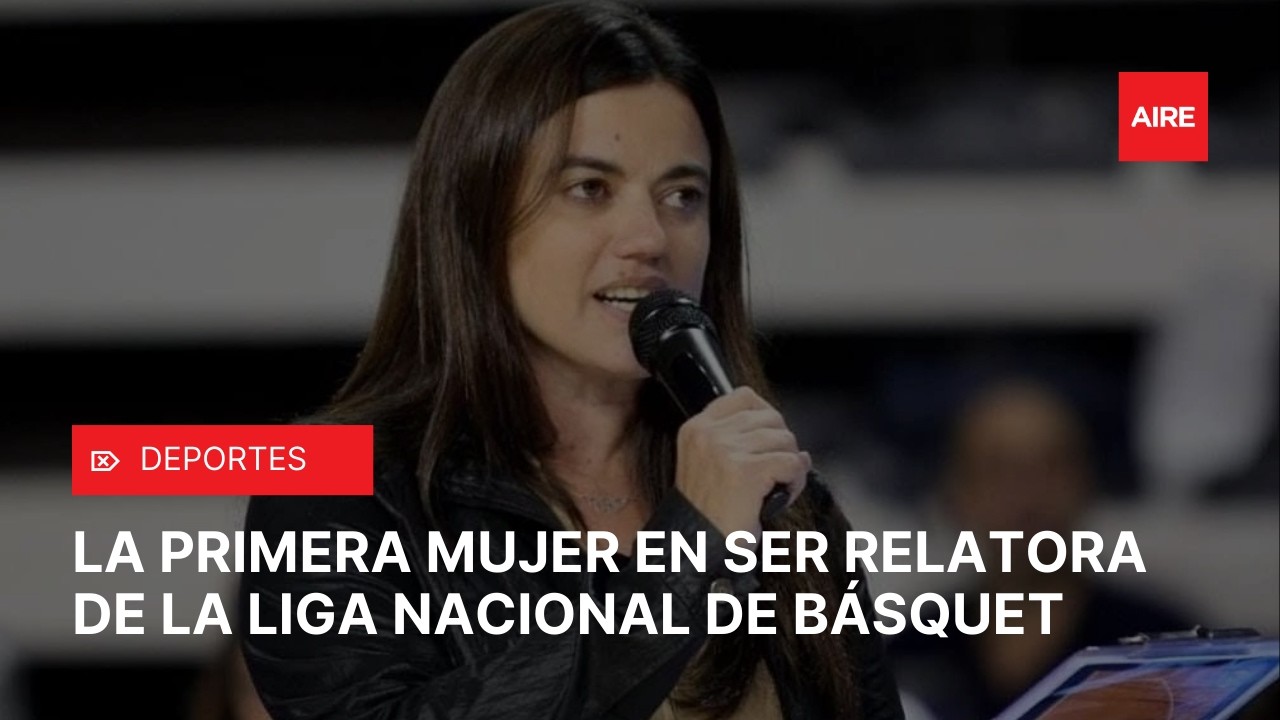 🎙️🏀 Es periodista y se convirtió en la primera relatora de la Liga Nacional de Básquet