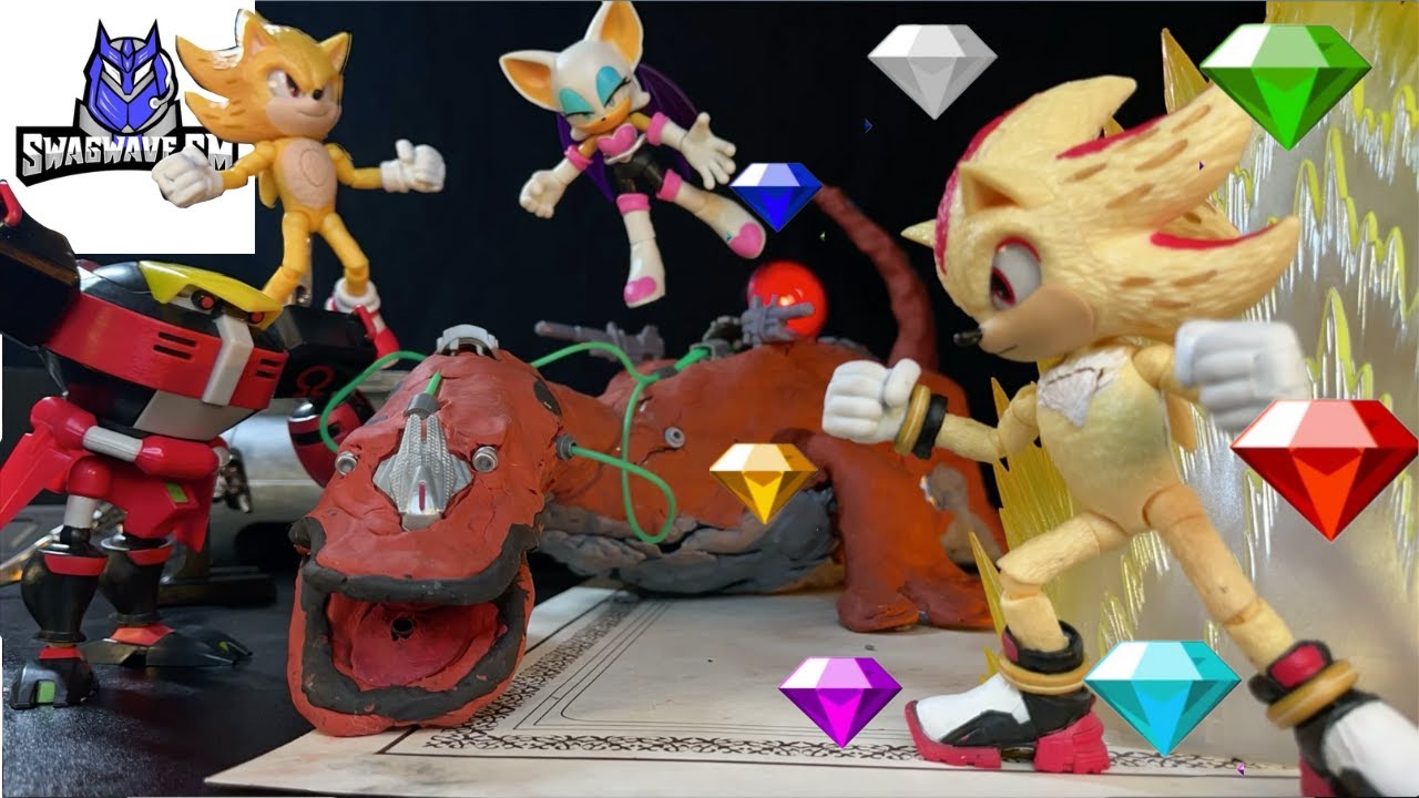 Super Sonic vs Super Shadow (Ultimate Battle 3!)- Sonic Stop Motion ...