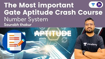 The Most important Gate Aptitude Crash Course I Number System | By Saurabh Thakur