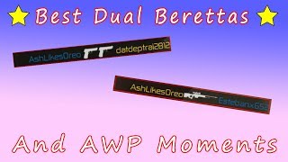 best/funniest dual berettas and awp moments! (roblox, cbro #2)