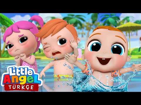 Can Bebek Havuz Oyunu, Bebek Yüzmeye Gidiyor | En Eğlenceli Çocuk Şarkıları | Little Angel Türkçe