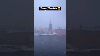 View from Monteliusvägen in #stockholm #sweden #snow #snowfall