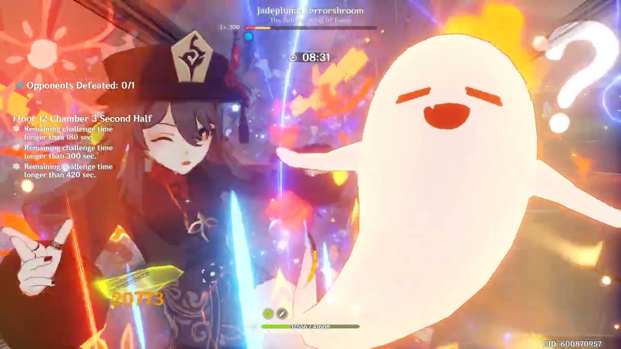 [Genshin 3.0] Spiral Abyss 12-3 Jadeplume Terrorshroom in One Rotation