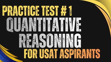 USAT Quantitative Reasoning Mock Test 1 | Most Important MCQs for 90+ Score!