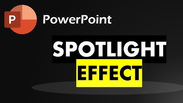 Animate in PowerPoint - Spotlight / Flashlight Effect (How To)