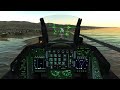 DCS F-16C Cockpit Landing in Beirut with Max Settings