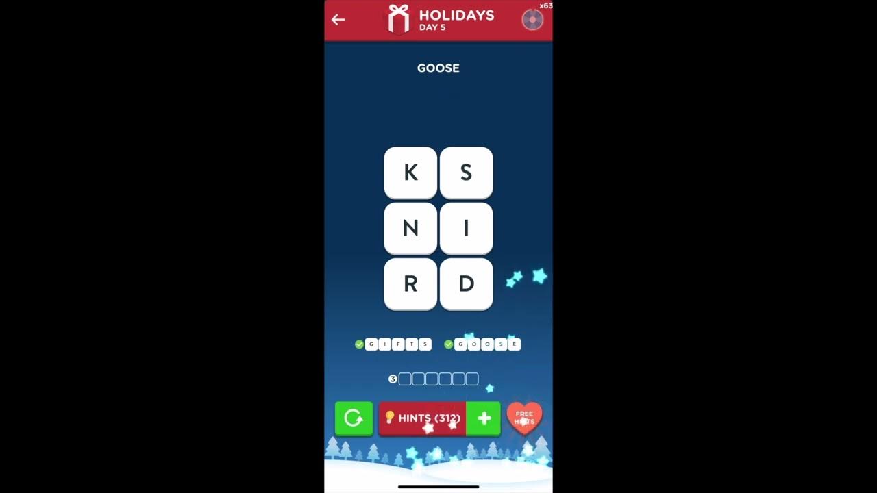 WordBrain 2 Holiday Event Day 5 December 5 2023 Answers, Solutions and Walkthrough YouTube