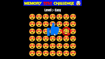 Memory Test 🤯 || Find The Odd Emoji Out || Emoji Puzzle Quiz || part 23 || #shorts #quiztime