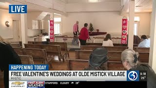 Old Mystic Village celebrates 25th year of free Valentine’s Day weddings