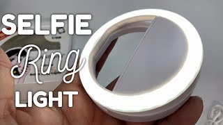 LED ClipOn Selfie Ring Light for Smartphones Review