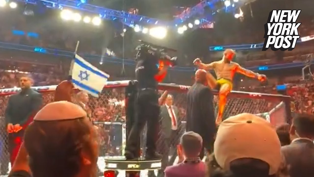 Dave Portnoy waves Israel flag after Hitler-praising UFC fighter