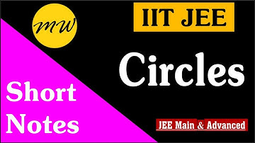 Circles | Handwritten Short Notes | IIT JEE | Class 11 | Maths Wallah