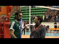 Team captain Abdelsalam Belrous speaking after Ahly Tripoli qualified to the quarterfinal