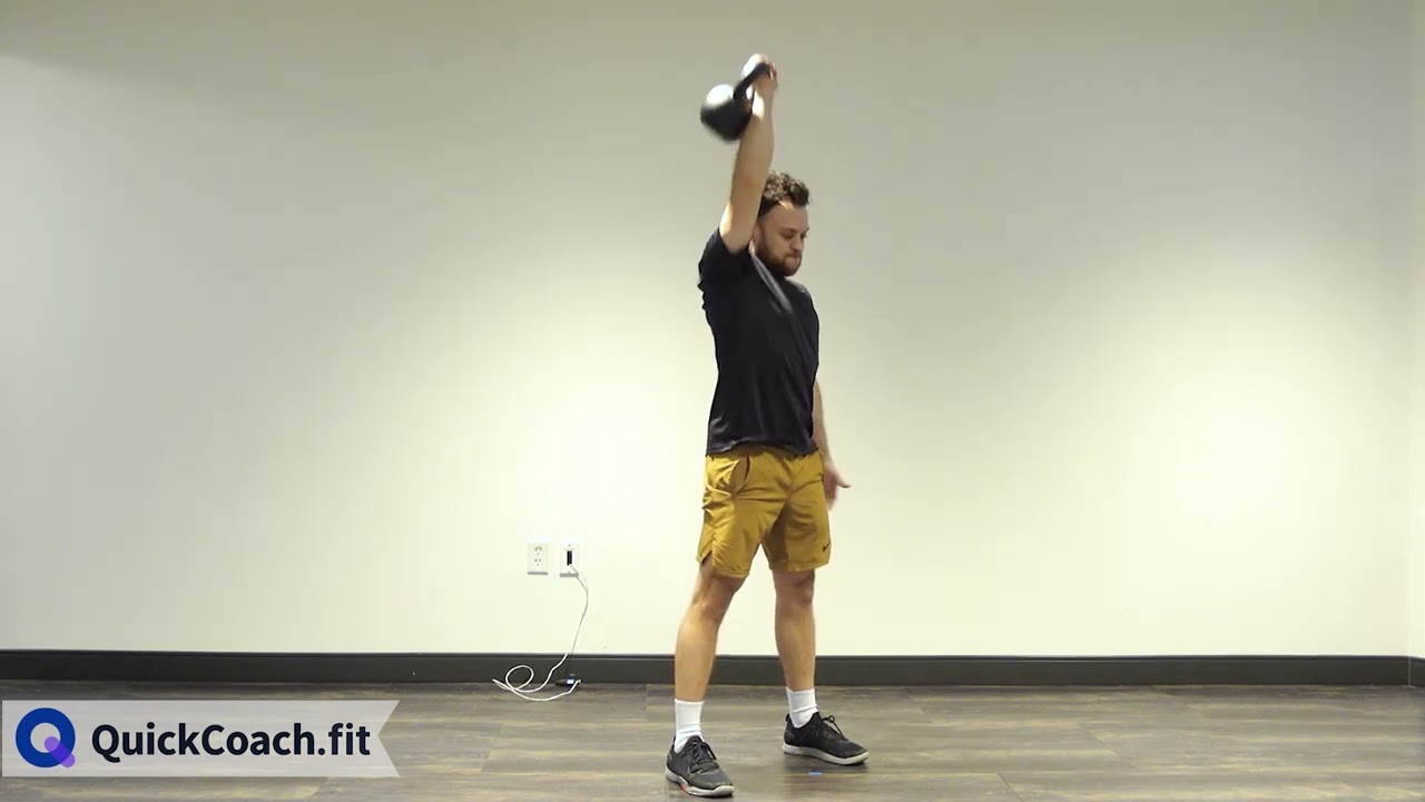 Kettlebell Clean and Press | Exercise Demo | Coaching Software | QuickCoach