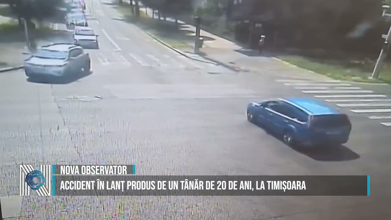 ACCIDENT ÎN LANȚ PRODUS DE UN TÂNĂR DE 20 DE ANI, LA TIMIȘOARA ACCIDENT ÎN LANȚ PRODUS DE UN TÂNĂR DE 20 DE ANI, LA TIMIȘOARA