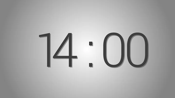 14 Minutes countdown Timer - Beep at the end | Simple Timer (fourteen min)