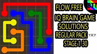 IQ BRAIN GAME FLOW FREE SOLUTIONS REGULAR PACK 7 X 7 (STAGE 1-30) - BEST TAMIL TUTORIALS screenshot 4
