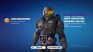 Fortnite | Cazademonios | Estilo Negro Mate Jefe Maestro y Marcus Fenix