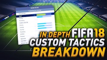 FIFA 18 CUSTOM TACTICS EXPLAINED (IN DEPTH) -- THE KEYS TO A COMEBACK --