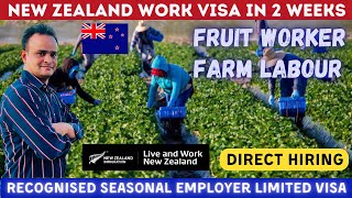 New Zealand Work Visa: 2 Weeks Process | Fruit Farm Jobs | Direct Hiring