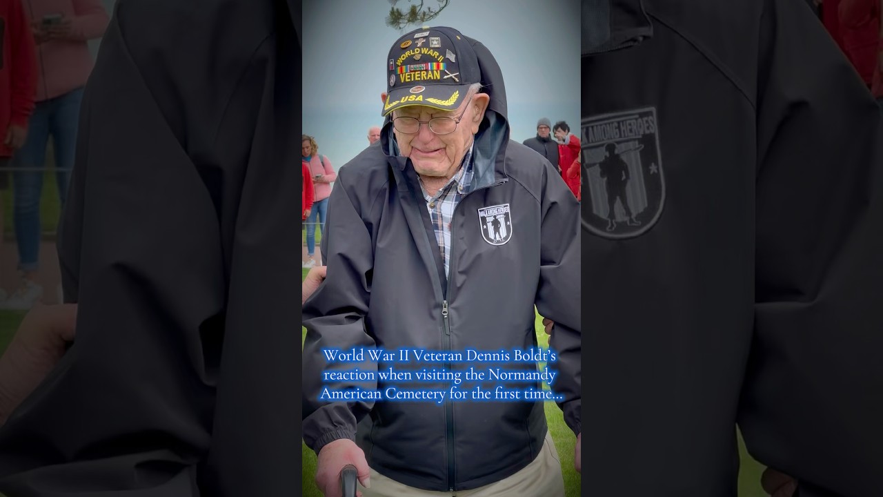 World War II Veteran Dennis Boldt’s reaction when visiting the Normandy Cemetery for the first time…