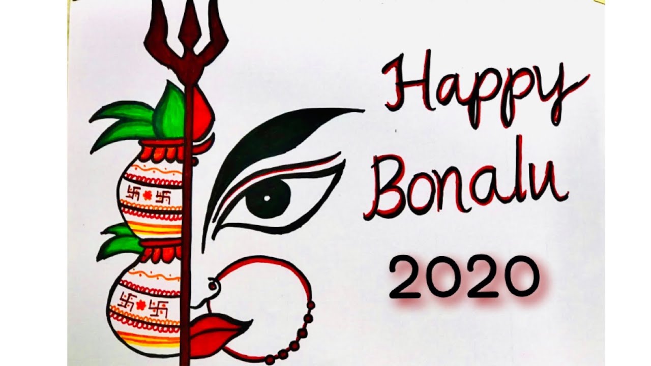 Viswaprasad Raju: Urban Sketches - Bonalu - Postnoon