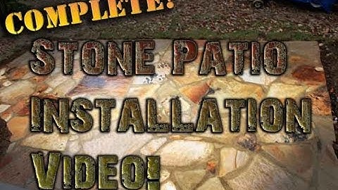 FlagStone Patio How To Install Build a Patio Complete Steps
