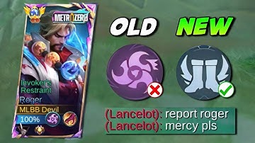 ONLY 1% OF ROGER USERS KNOW THISEMBLEM ON RANK GAME | ROGER BESTBUILD & EMBLEM |MLBB