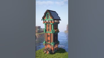 Minecraft Steampunk Tower #shorts