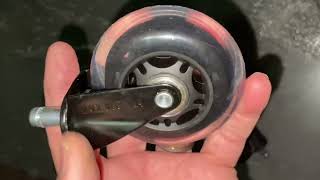 How to Replace Office chair wheels choose which ones? Repair replacement size switch Roller Blade by Mark's reviews and tutorials 182 views 4 months ago 2 minutes, 15 seconds