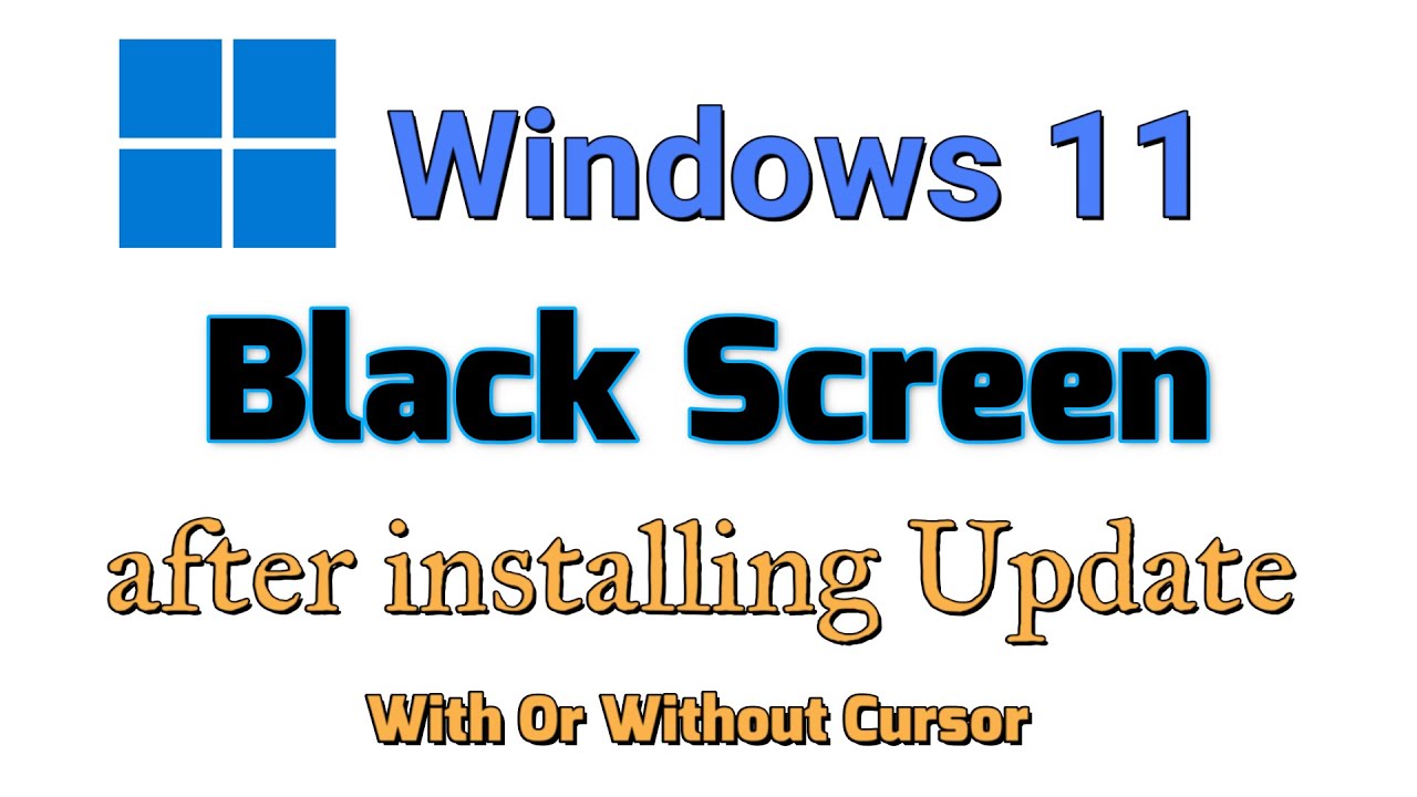 black screen when installing windows 11 from usb