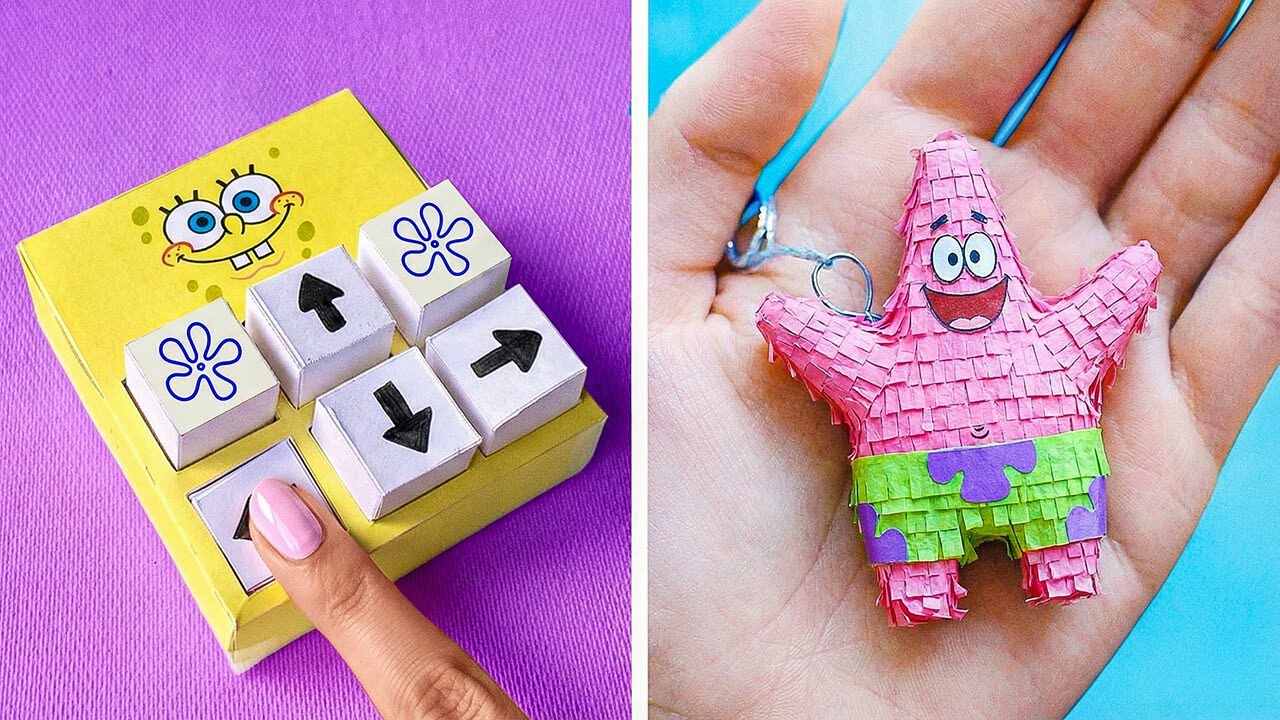 Easy Origami for Beginners ✂️📄 Cute Paper Sponge Bob Crafts & Shapes