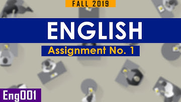 Virtual University English Assignment 1 | Solve | By SYED I.T SOLUTIONS © | Urdu