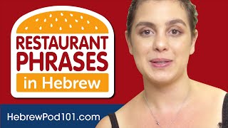 All Restaurant Phrases You Need in Hebrew Learn Hebrew in 26 Minutes!