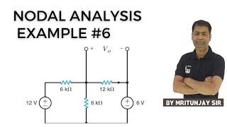3.06 Nodal Analysis with Solved Example #6 | Nodal Analysis | Electrical Engineering