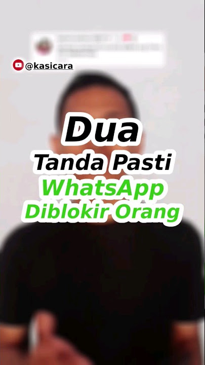 Cukup dengan 2 ciri ini untuk memastikan WhatsApp diblokir oleh teman #shorts