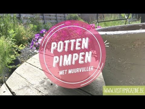 Verbazingwekkend Oude potten pimpen met muurvuller voor een fris nieuw design - YouTube BJ-49