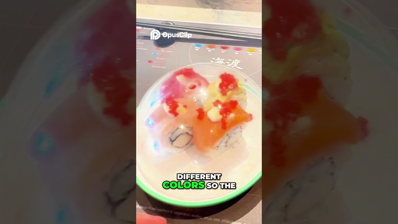 We tried conveyor sushi on MSC Seashore