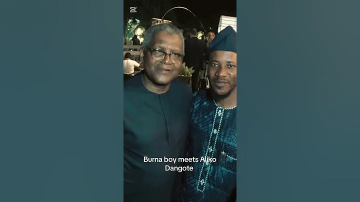 Burna Boy meets Africa’s richest man Aliko Dangote and myself #burnaboy