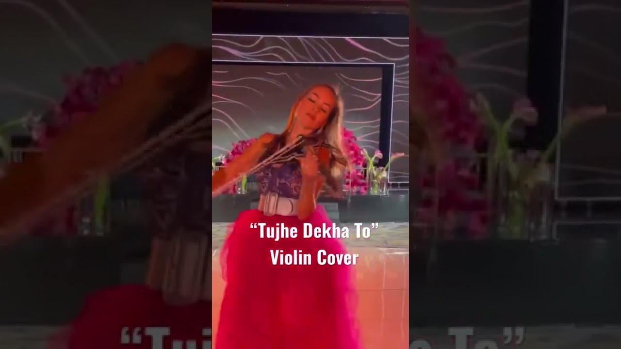 Amy performing as an Indian electric interactive violinist