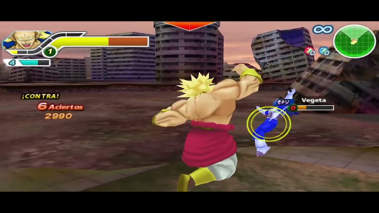 Trunks saga de Cell y Vegeta Vs Broly ( CPU VS CPU) DBZ TTT 