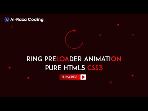 How to make website animation preloader Html5 CSS3 2024 Al Raza Codinag