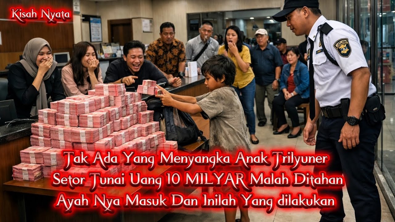 Anak Trilyuner Setor Tunai Uang 10 MILYAR Malah Ditahan, Ayah Nya Masuk Dan Inilah Yang dilakukan!!