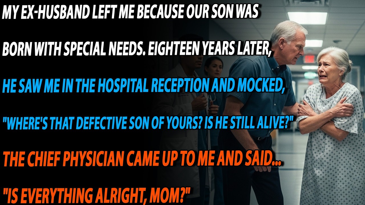 💔My ex-husband mocked me in the hospital: ‘Where’s your disabled child?’ Then the doctor…