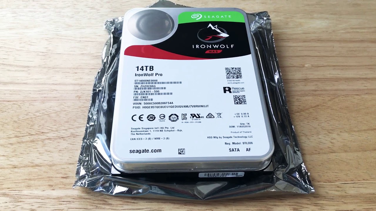 Seagate IronWolf Pro 14TB NAS Hard Drive Overview Unboxing 2-11-19