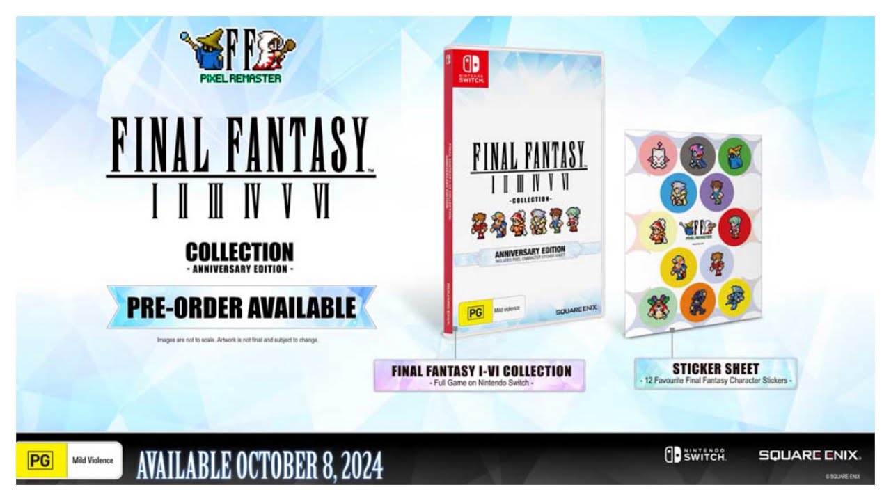 Final Fantasy I - VI Collection Anniversary Edition is $114.99 AUD