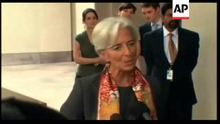 French finance minister Lagarde at IMF